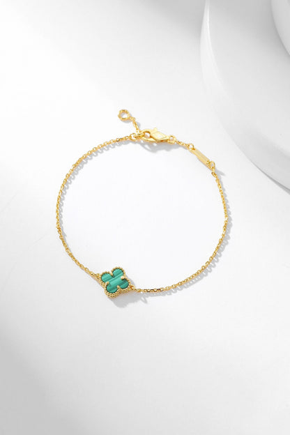 [⭐JeweliWhal]CLOVER BRACELET MALACHITE 1 MOTIF