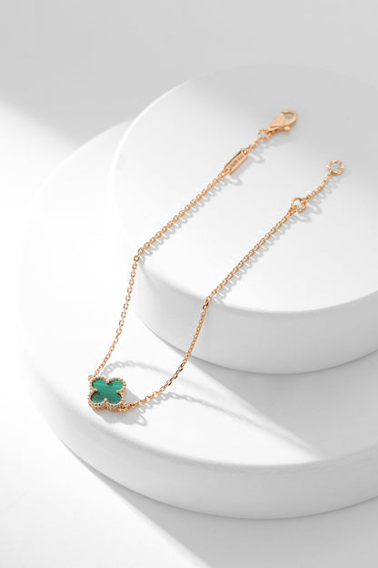 [⭐JeweliWhal]CLOVER BRACELET MALACHITE 1 MOTIF