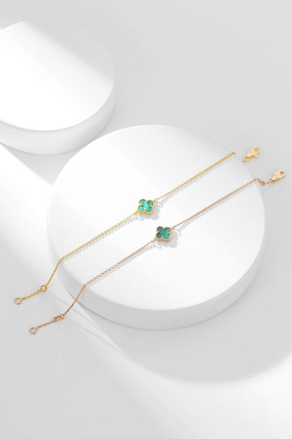 [⭐JeweliWhal]CLOVER BRACELET MALACHITE 1 MOTIF