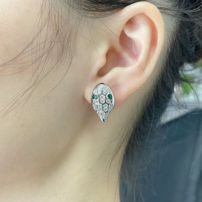 [⭐JeweliWhal]SERPENT DIAMOND STUD EARRINGS