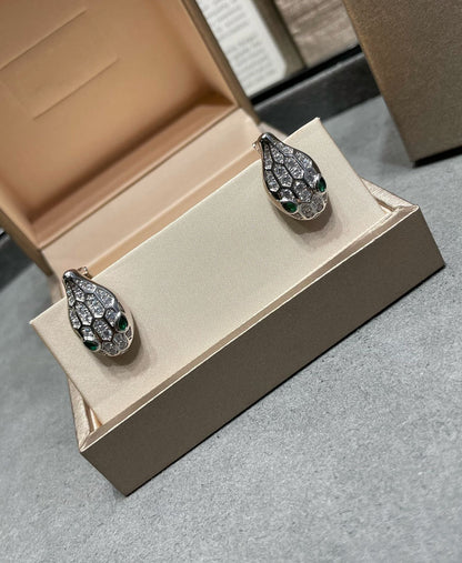 [⭐JeweliWhal]SERPENT DIAMOND STUD EARRINGS