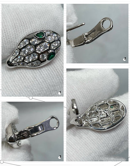 [⭐JeweliWhal]SERPENT DIAMOND STUD EARRINGS