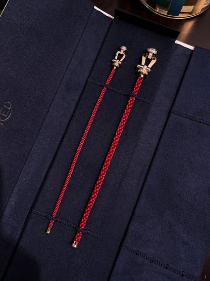 [⭐JeweliWhal]FORCE 10 HALF DIAMOND PINK GOLD RED CORDERI LARGE AND MEDIUM MODEL