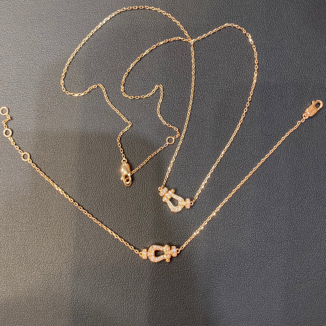 [⭐JeweliWhal]FORCE 10 DIAMOND PINK GOLD NECKLACE MINI MODEL