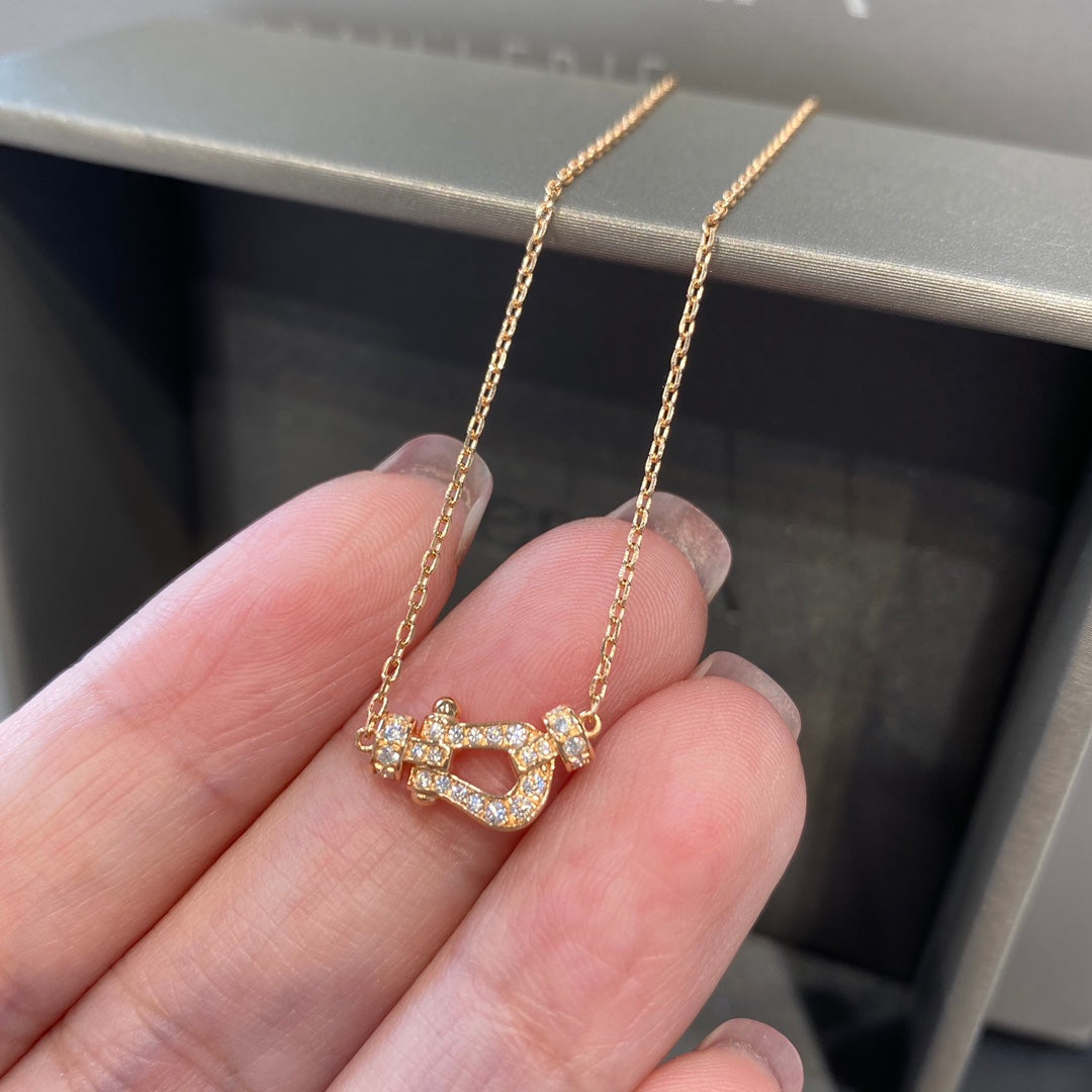 [⭐JeweliWhal]FORCE 10 DIAMOND PINK GOLD NECKLACE MINI MODEL