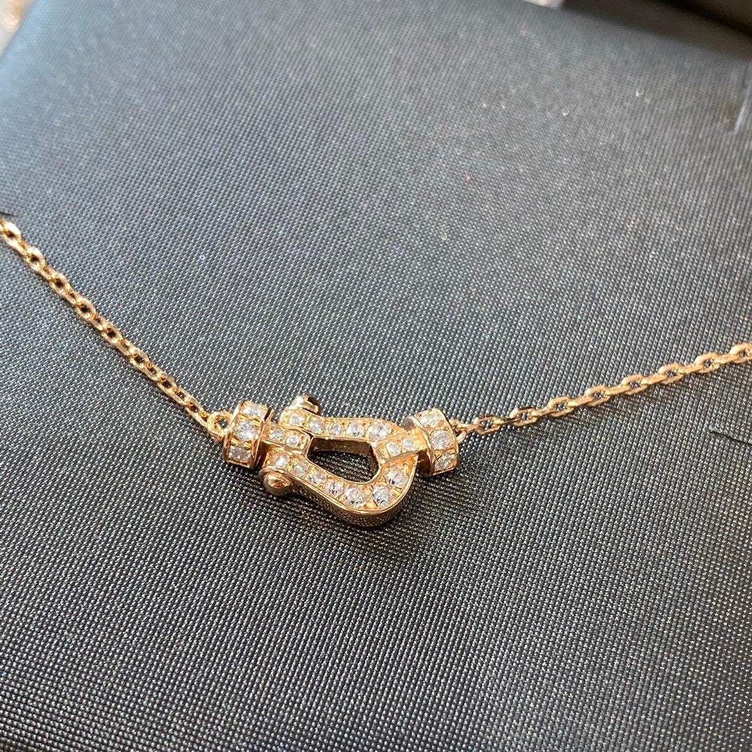 [⭐JeweliWhal]FORCE 10 DIAMOND PINK GOLD NECKLACE MINI MODEL