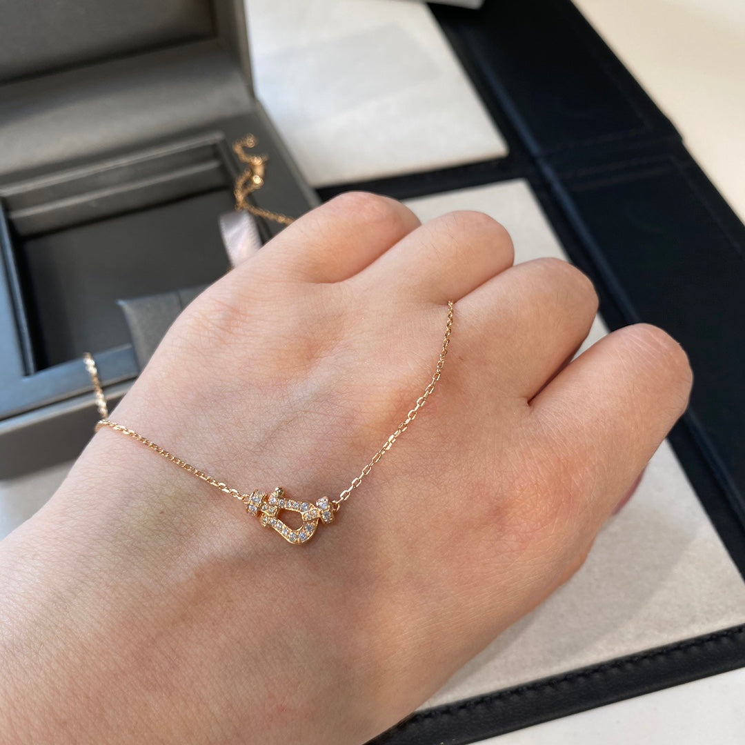 [⭐JeweliWhal]FORCE 10 DIAMOND PINK GOLD NECKLACE MINI MODEL