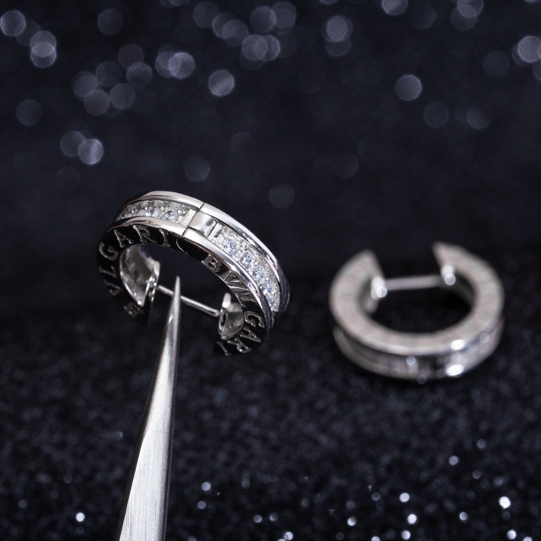 [⭐JeweliWhal]ZERO 1 MINI SILVER DIAMOND EARRINGS
