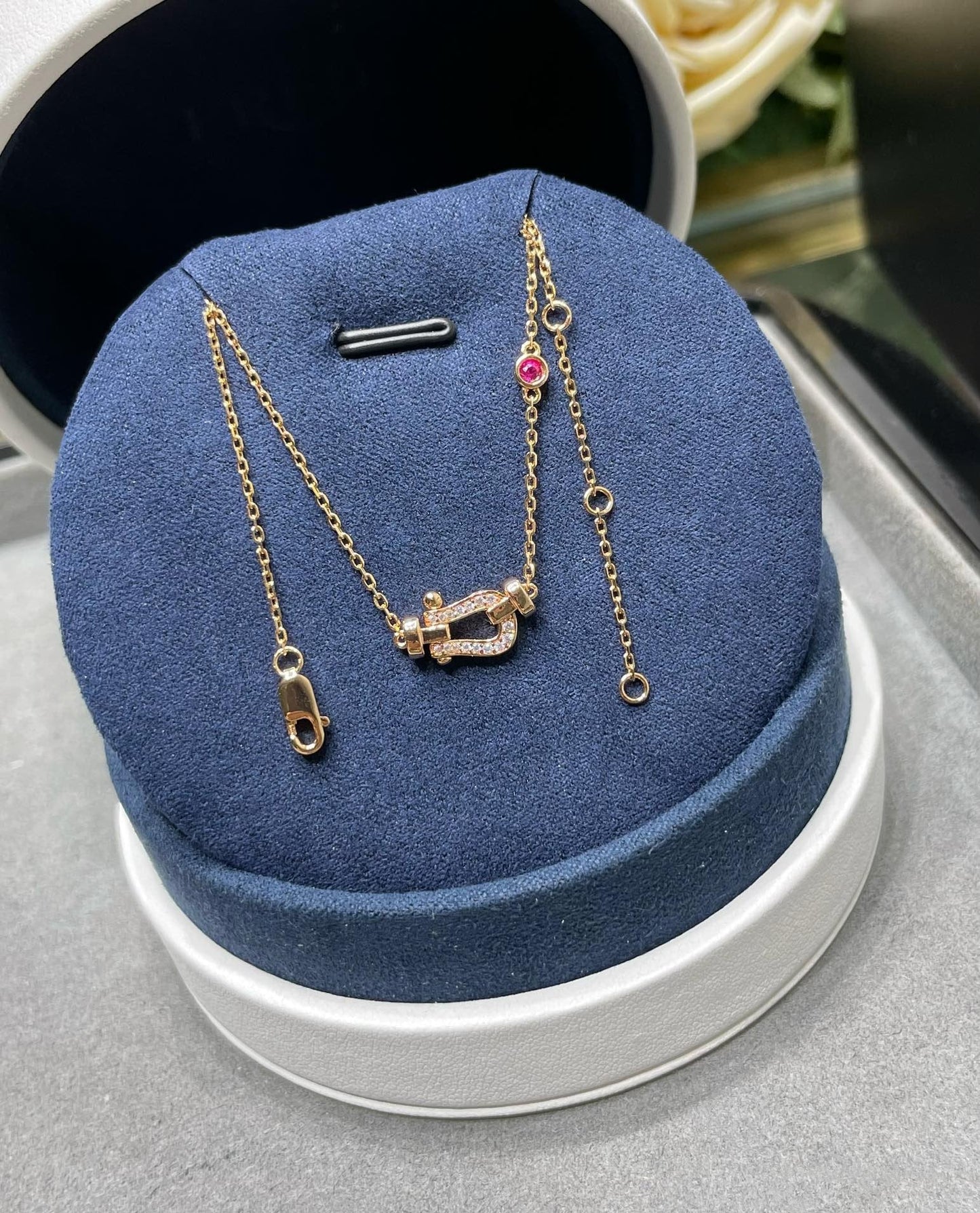 [⭐JeweliWhal]FORCE 10 DIAMOND PINK GOLD NECKLACE