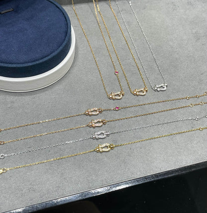 [⭐JeweliWhal]FORCE 10 DIAMOND PINK GOLD NECKLACE