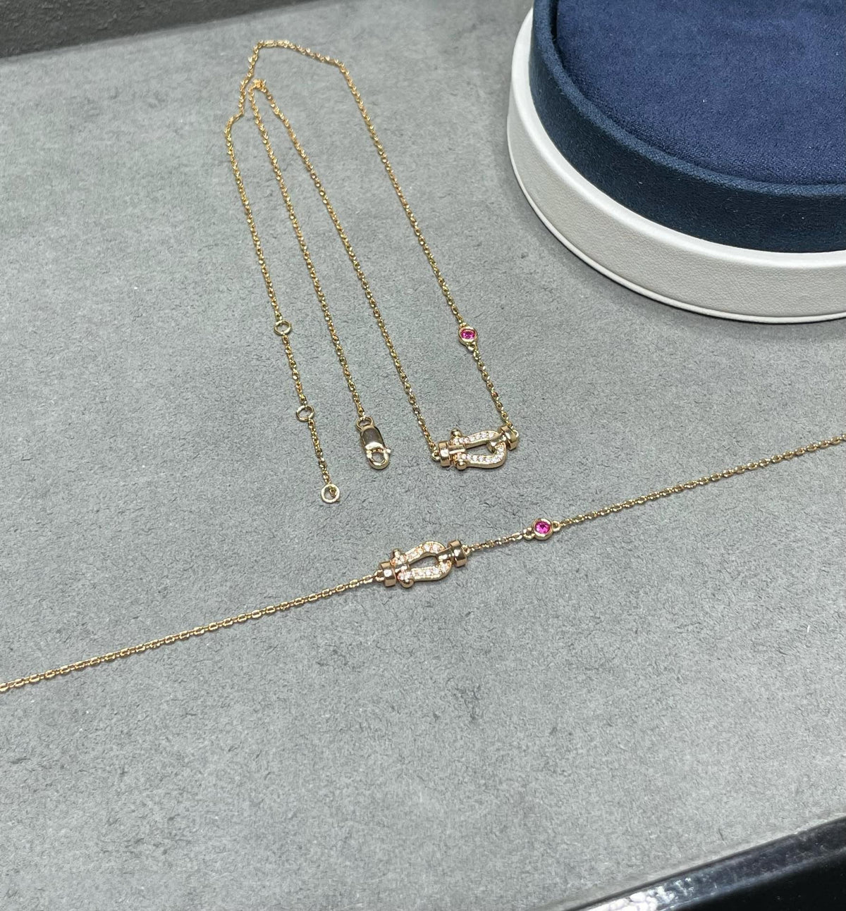 [⭐JeweliWhal]FORCE 10 DIAMOND PINK GOLD NECKLACE