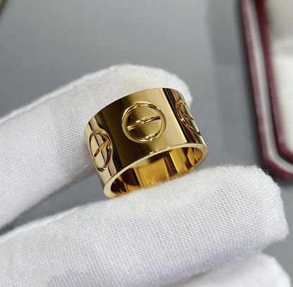 [⭐JeweliWhal]LOVE 11MM LARGE RING