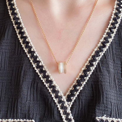[⭐JeweliWhal]ZERO 1 DIAMOND CERAMIC NECKLACE