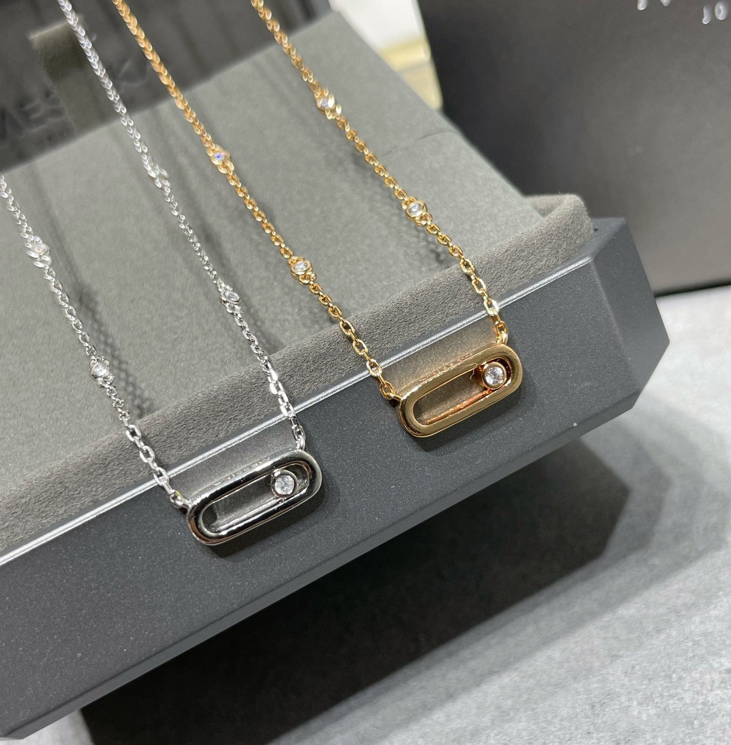 [⭐JeweliWhal]MOVE UNO DIAMOND NECKLACE