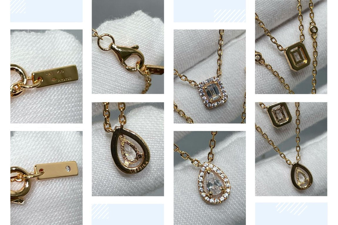 [⭐JeweliWhal]MY TWIN 2 ROW DIAMOND NECKLACE