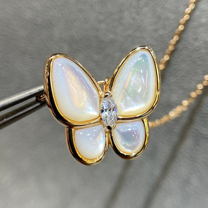 [⭐JeweliWhal]BUTTERFLY MOP DIAMOND NECKLACE