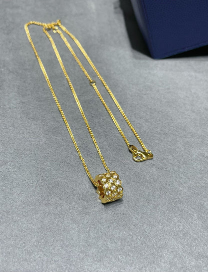 [⭐JeweliWhal]BEE LOVE DIAMOND PAVED 3 ROW NECKLACE