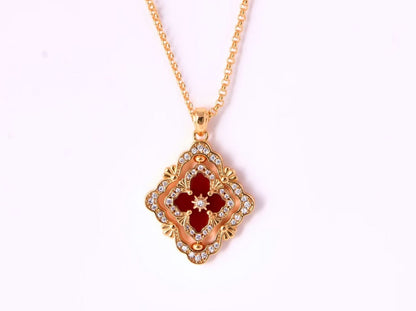[⭐JeweliWhal] B.C.L ENAMEL ROTATING SINGLE-DIAMOND NECKLACE（Various colors）