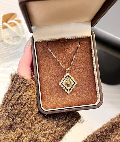 [⭐JeweliWhal] B.C.L ENAMEL ROTATING SINGLE-DIAMOND NECKLACE（Various colors）