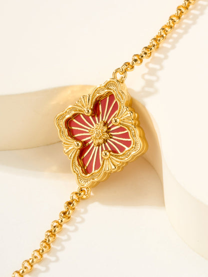 [⭐JeweliWhal]B.C.L ENAMELED One-Flower Bracelet（Various Colors)