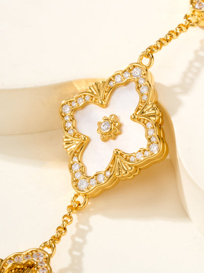 [⭐JeweliWhal]B.C.L ENAMELED Five-Flower Bracelet（Various Colors) BIG SIZE