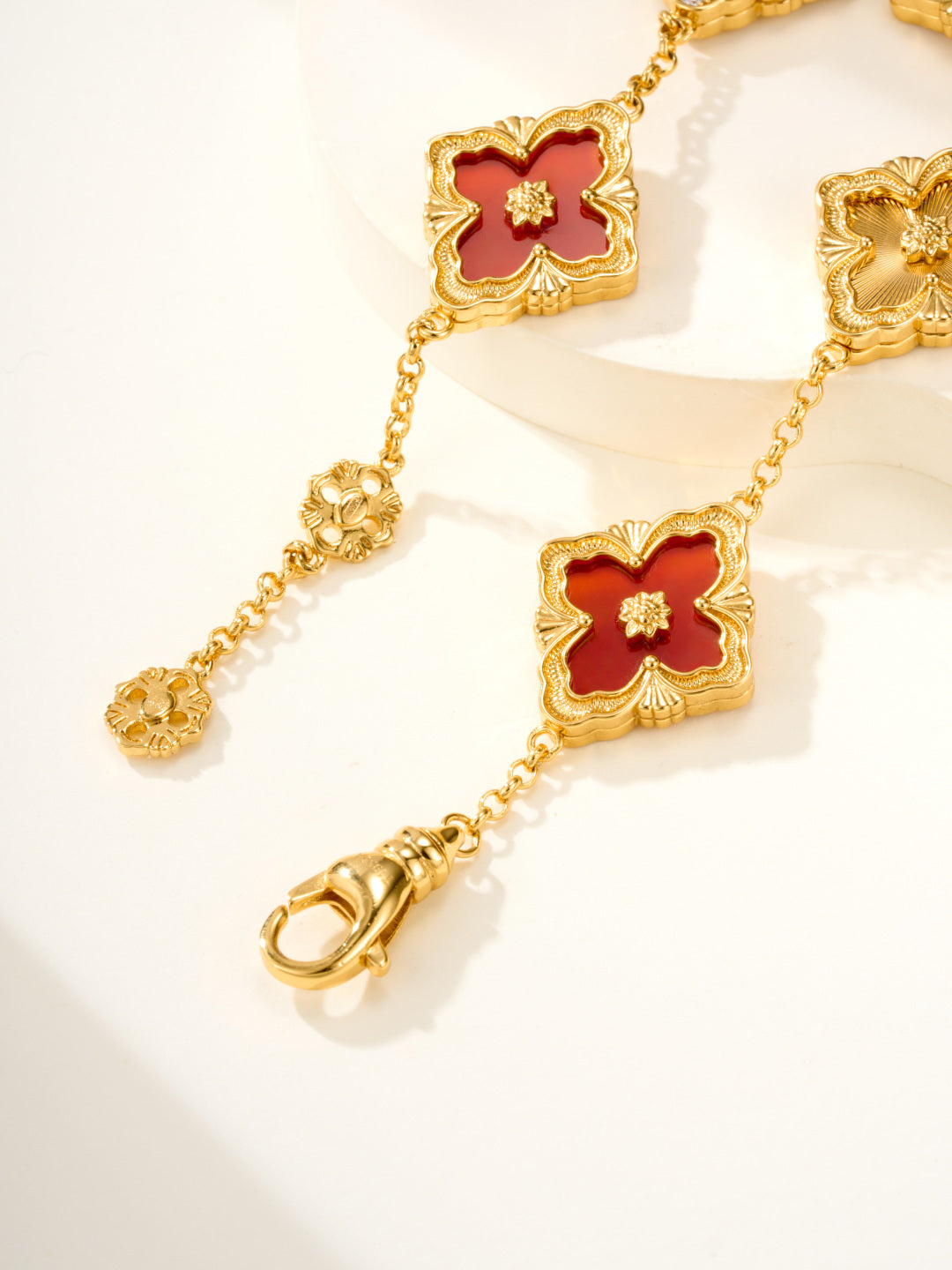 [⭐JeweliWhal]B.C.L ENAMELED Five-Flower Bracelet（Various Colors) BIG SIZE
