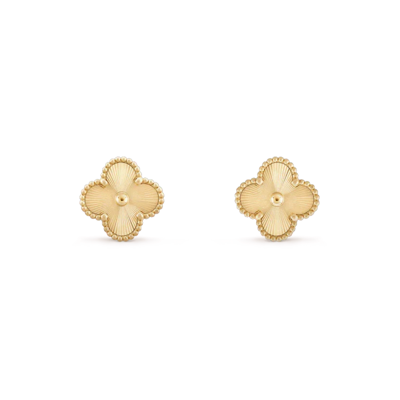[⭐JeweliWhal]CLOVER MINI 9.5MM LASER EARRINGS