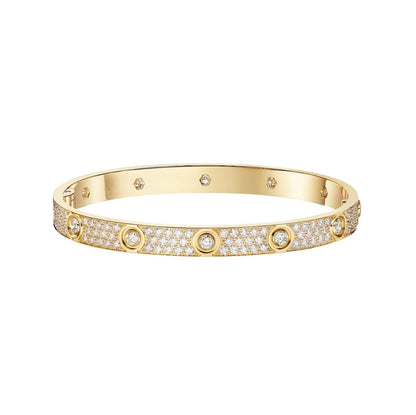 [⭐JeweliWhal]LOVE BRACELET 6.1MM DIAMOND-PAVED 10 BIG DIAMONDS