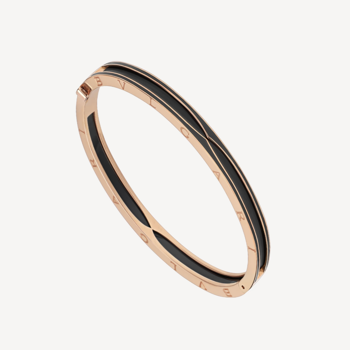 [⭐JeweliWhal]ZERO 1 PINK GOLD WITH MATTE BLACK CERAMIC BRACELET