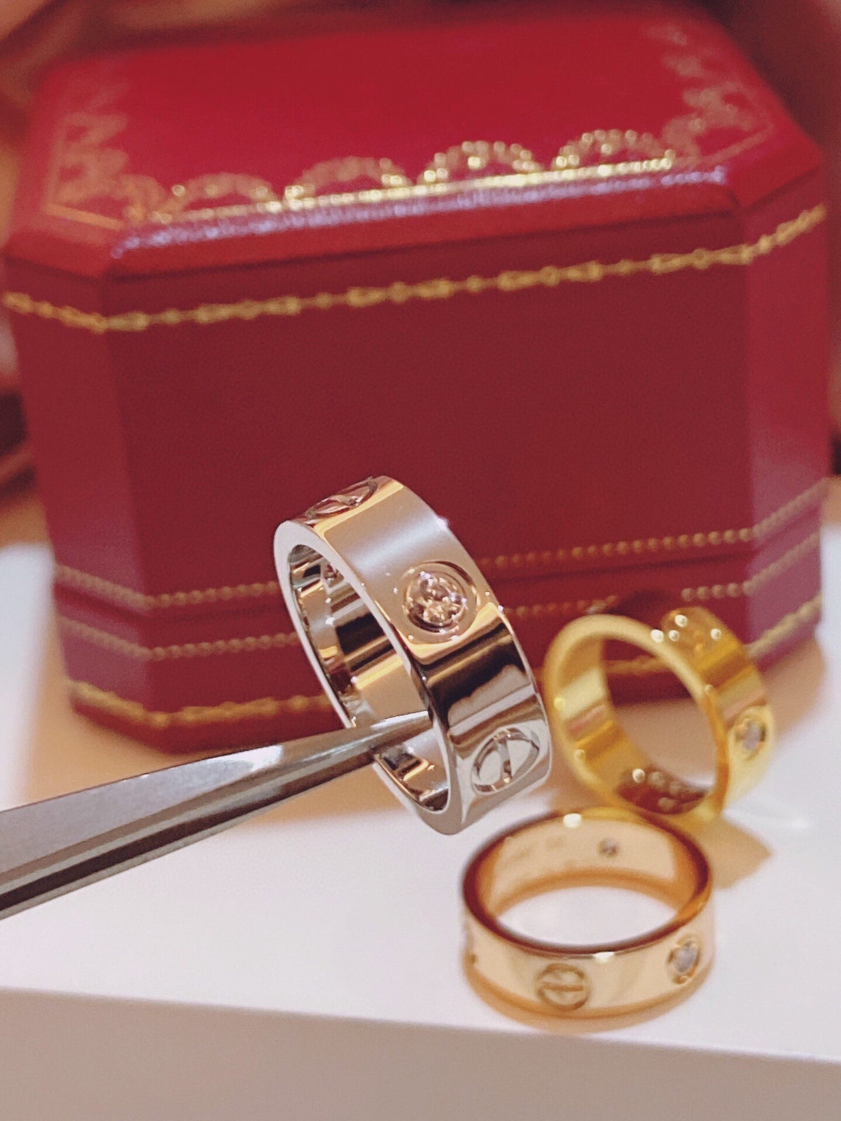 [⭐JeweliWhal]Three-Diamond Ring