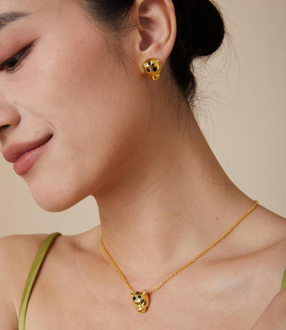 [⭐JeweliWhal]CHRRTAH-PRINT STUD EARRINGS, THREE COLORS
