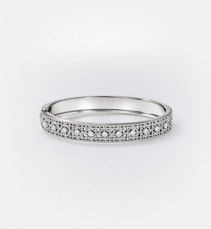 [⭐JeweliWhal]2026 WOVEN-PATTERN BRACELET SET WITH FULL DIAMOND INLAY THREE-COLORS