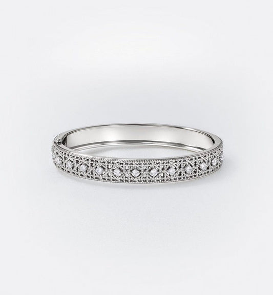 [⭐JeweliWhal]2026 WOVEN-PATTERN BRACELET SET WITH FULL DIAMOND INLAY THREE-COLORS