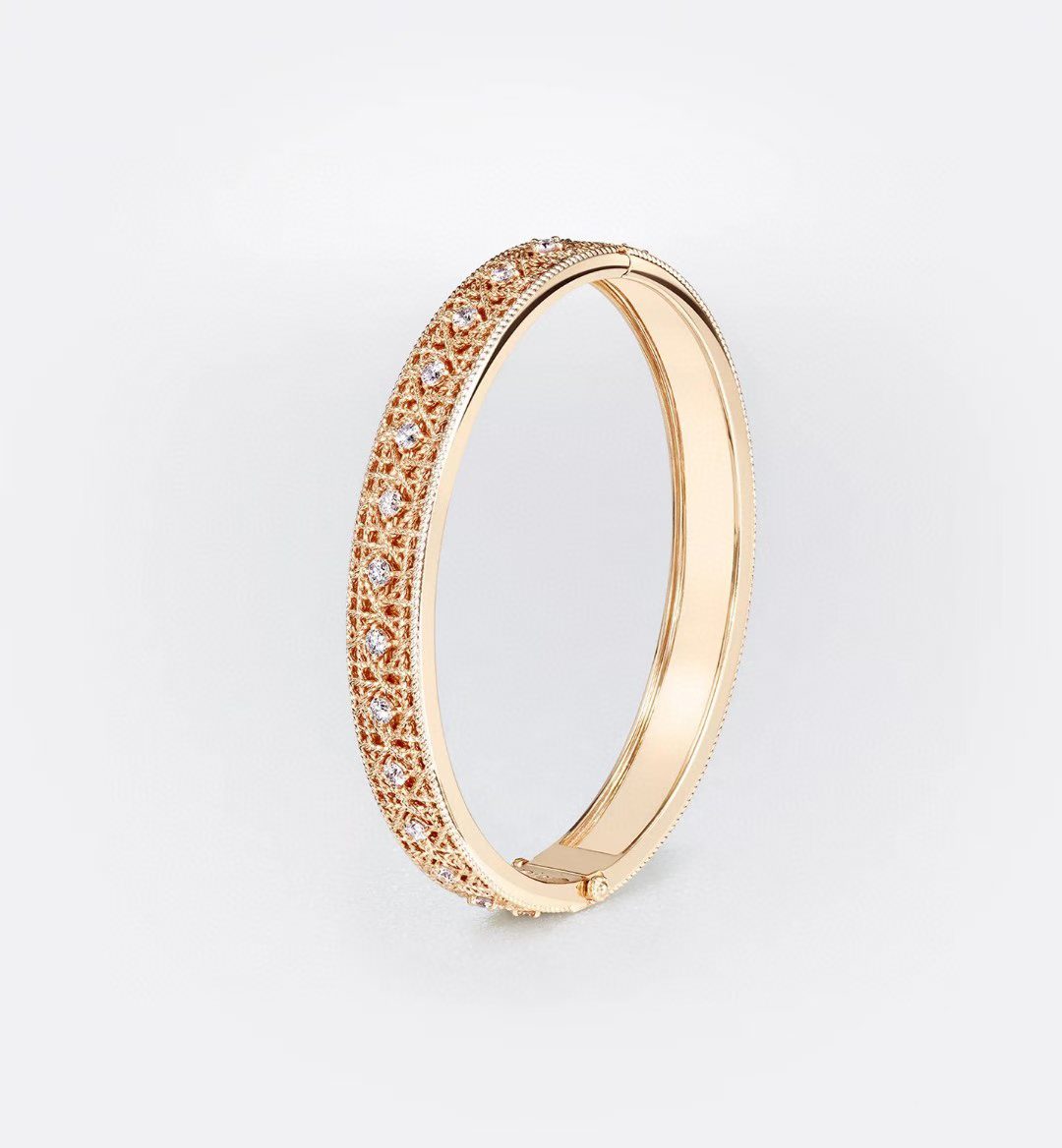 [⭐JeweliWhal]2026 WOVEN-PATTERN BRACELET SET WITH FULL DIAMOND INLAY THREE-COLORS