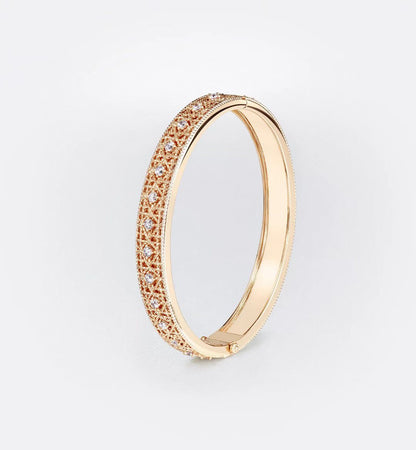 [⭐JeweliWhal]2026 WOVEN-PATTERN BRACELET SET WITH FULL DIAMOND INLAY THREE-COLORS
