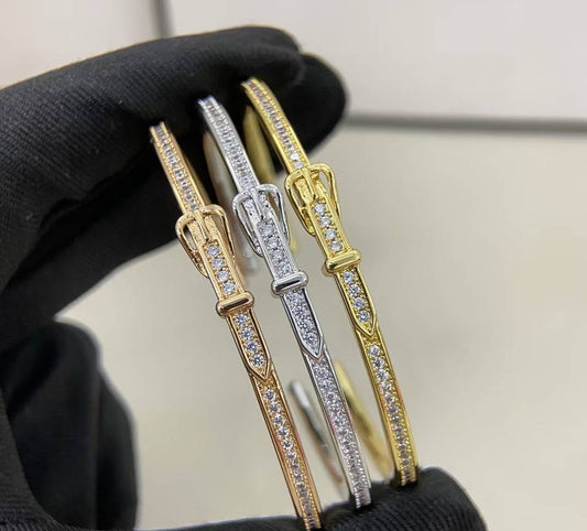 [⭐JeweliWhal]DIAMOND-ENCRUSTED BRACELET THREE COLORS