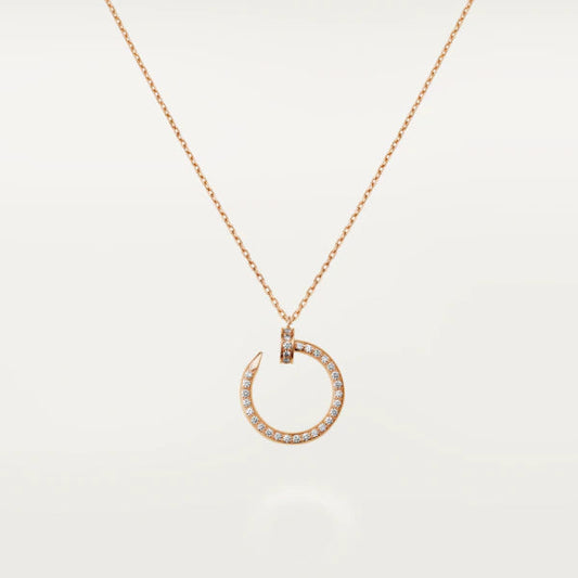 [⭐JeweliWhal]JUSTE NECKLACE PINK GOLD DIAMONDS
