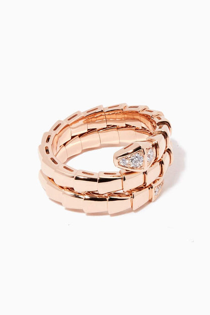 [⭐JeweliWhal]SERPENTS DOUBLE ROW DIAMOND RING