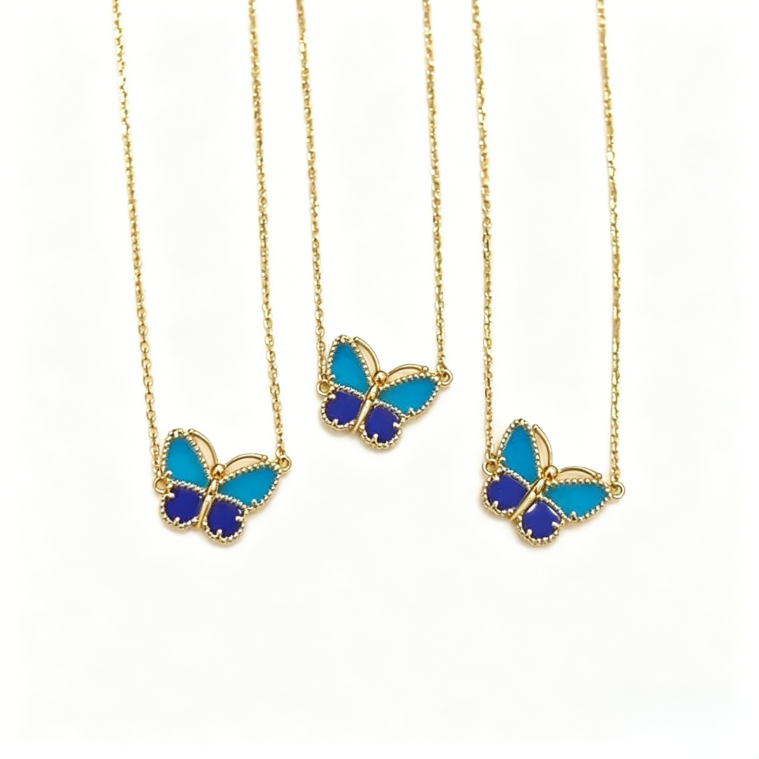 [⭐JeweliWhal]  2026 NEW LUCKY BUTTERFLY 1 MOTIFS NECKLACE