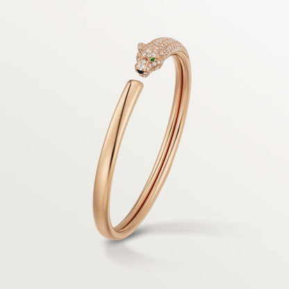 [⭐JeweliWhal]PANTHERE HALF DIAMOND OPEN BRACELET