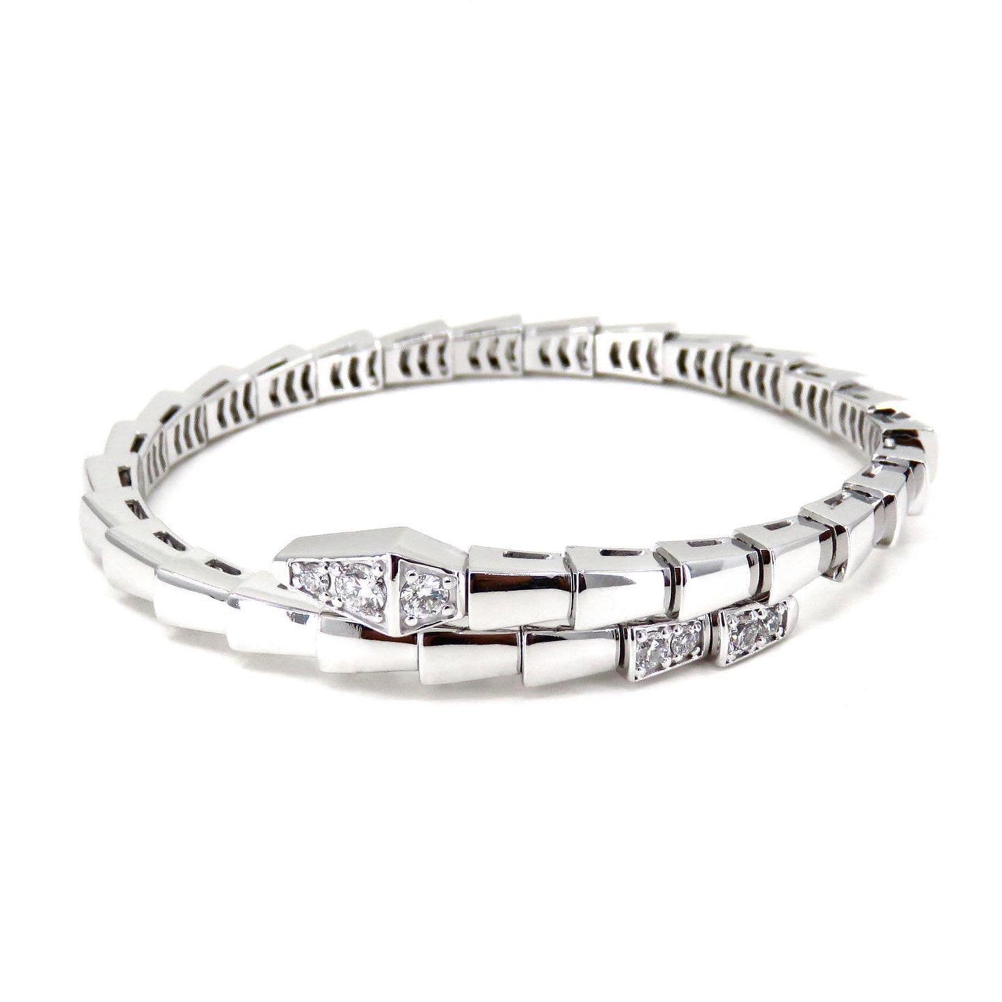 [⭐JeweliWhal]SERPENTI BRACELET DIAMONDS SILVER