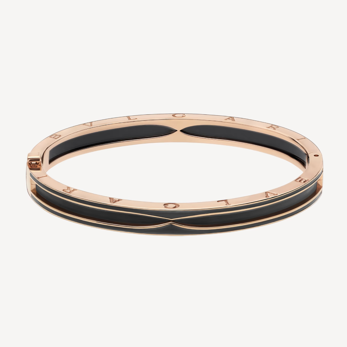 [⭐JeweliWhal]ZERO 1 PINK GOLD WITH MATTE BLACK CERAMIC BRACELET