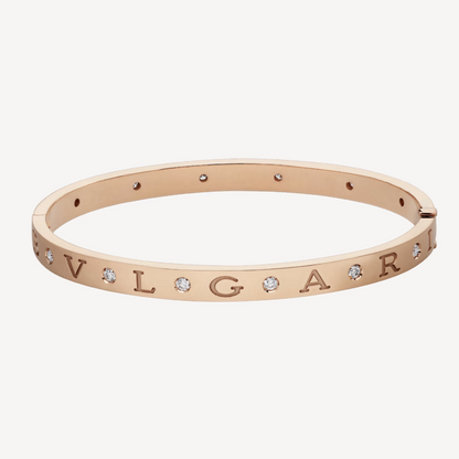 [⭐JeweliWhal]ZERO 1 PINK GOLD 12 DIAMONDS BRACELET