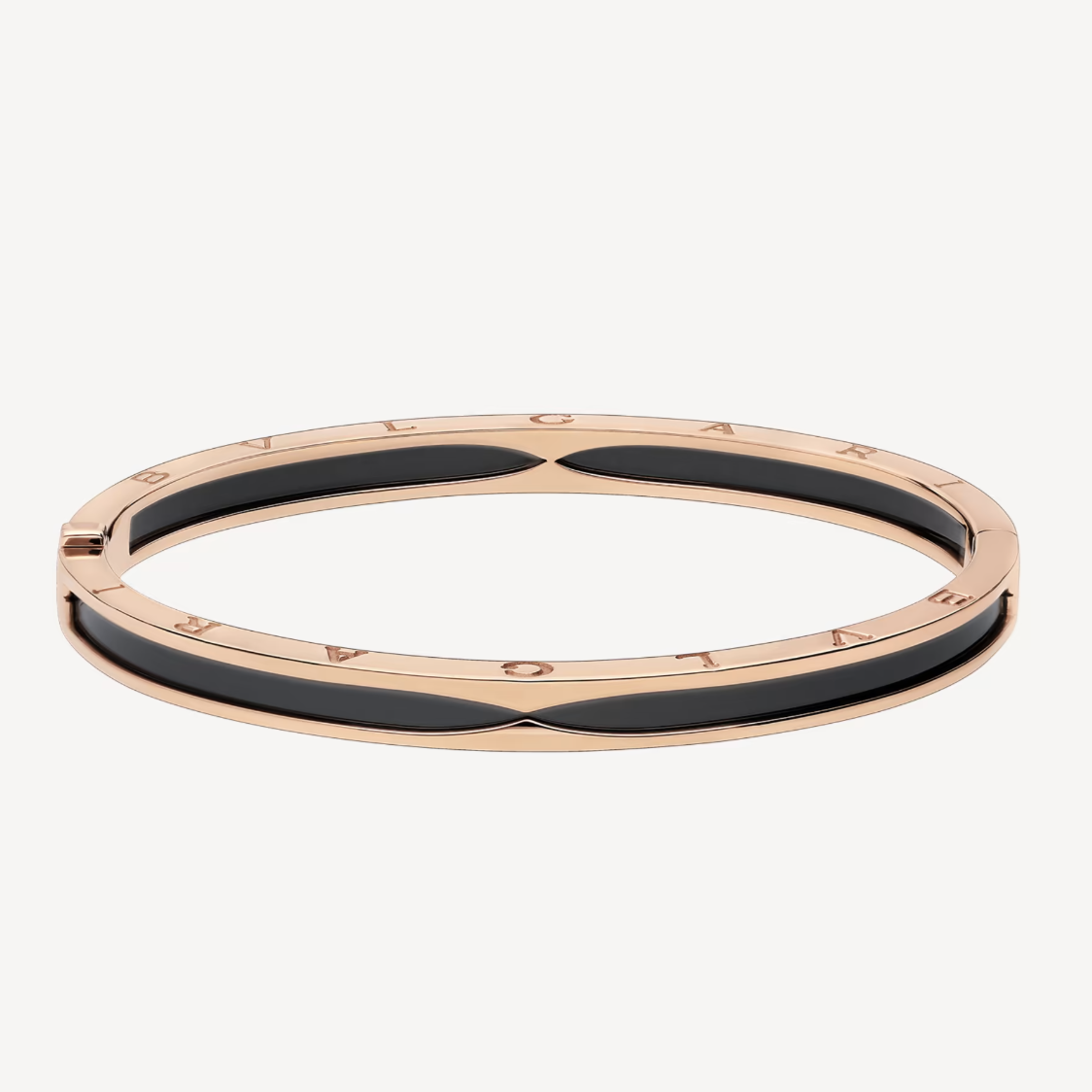 [⭐JeweliWhal]ZERO 1 PINK GOLD WITH BLACK CERAMIC BRACELET