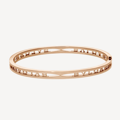 [⭐JeweliWhal]ZERO 1 SPIRAL LOGO PINK GOLD BRACELET