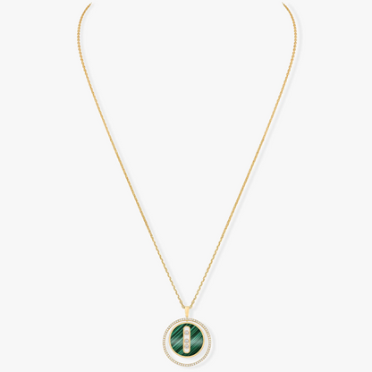 [⭐JeweliWhal]Demo MOVE 3 DIAMOND MALACHITE GOLD DIAMOND NECKLACE