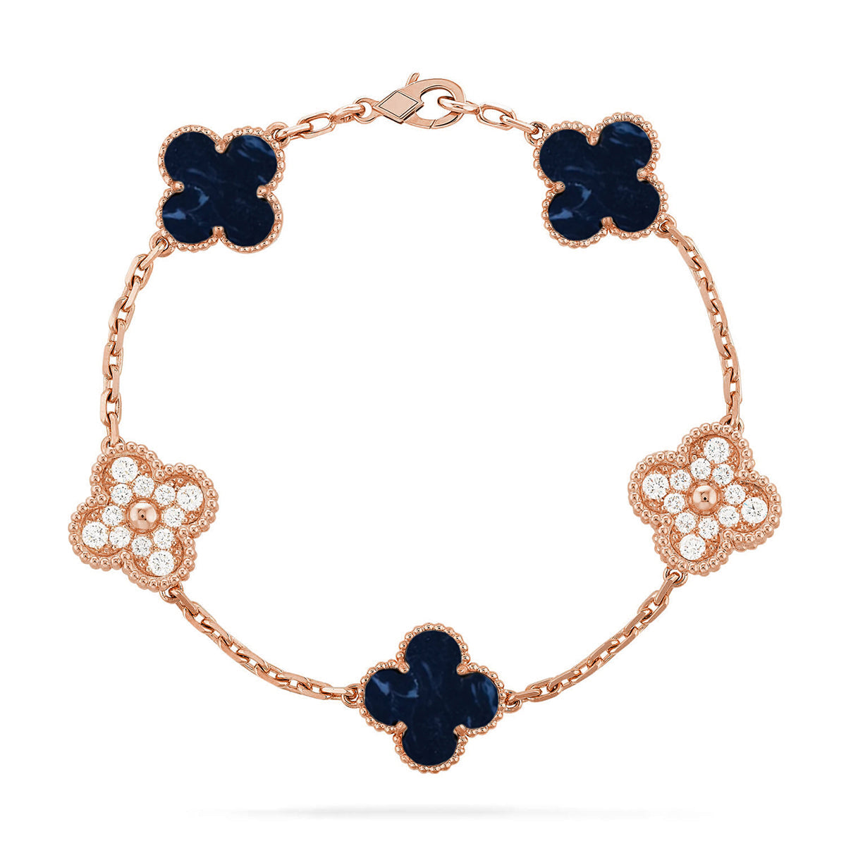 [⭐JeweliWhal]CLOVER 5 MOTIF PIETERSITE BRACELET COLLECTION