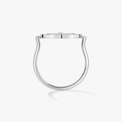 [⭐JeweliWhal]Demo MOVE PAVED SILVER DIAMOND RING