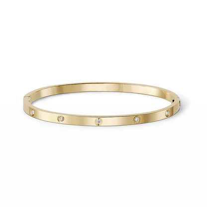 [⭐JeweliWhal]LOVE BRACELET 3.65MM 10 DIAMONDS