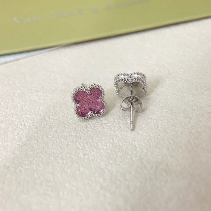 [⭐JeweliWhal]2026 NEW MINI CLOVER 1 MOTIF  BUBBLE PINK ENAMEL